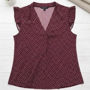 41 Hawthorn Maroon Patterned Blouse